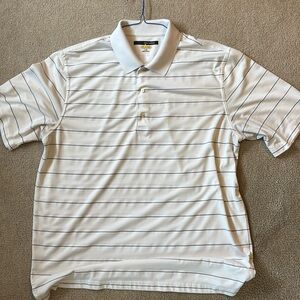 White Greg Norman Play Dry golf polo Size L